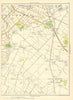 LANCASHIRE Southport Redford Park Brown Edge Shirdley Hill Blowick 1935 map