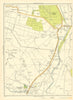 LANCASHIRE Holmeswood Burscough Bridge Warper's Moss Rufford Marsh Moss 1935 map
