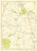 LANCASHIRE Mossy Lea Tunley Broadhurst Heskin Green Eccleston Bridge 1935 map