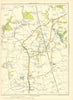 LANCASHIRE Welch Whittle Coppull Moor Chapel hill Charnock Richard 1935 map