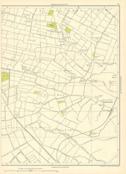 LANCASHIRE Downholland Barton Halsall Moss Rain Bag Carr Moss 1935 old map