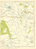LANCASHIRE Spa Roughs Stormy Corner Dalton Newburgh Parbold Hoscar 1935 map