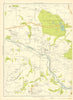 LANCS Wrightington Park Appley Bridge Roby Mill Bank Top Wathew Green 1935 map