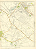LANCASHIRE Aspull Moor Scot Lane End Horwich Blackrod New 4 Gates 1935 old map