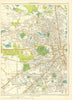 BOLTON Deane Heaton Fernhill Gate Markland Hill Daubhill 1935 old vintage map