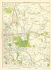 BOLTON Tong Moor Breightmet Little Lever Springfield 1935 old vintage map