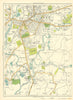 BURY Fernhill Heap Bridge Pimhole Daisyfield Fishpool Redvales 1935 old map