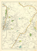 LANCASHIRE Moorside Sholver Moor Clough Shaw Sholver Moor Oldham 1935 map