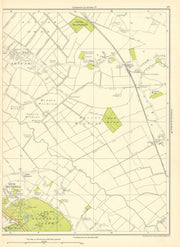 LANCASHIRE Ince Blundell Park Altcar Altcar Moss Carr Houses Carr Wood 1935 map