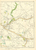 LANCS Hindley Green Castlehill Hart Common Castle Hill Westhoughton 1935 map