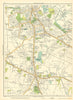 LANCASHIRE Walkden Hilltop Little Hulton Farnworth Highfield Kearsley 1935 map
