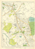 LANCASHIRE Manchester Prestwich Whitefield Half Acre Besses o'Th'Barn 1935 map