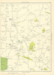 LANCASHIRE Melling Mount Kirkby Park Kirkby Waddicar Webster's Pits 1935 map