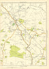 LANCASHIRE Rainford Moss Nook Reed's Moss Moss Plantation Hilltop 1935 old map