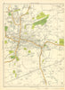 LANCS Leigh Pennington Lately Common Green Lane End Bedford Westleigh 1935 map