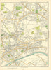 LANCASHIRE Eccles Barton-on-Irwell Patricroft Monton Moorside Swinton 1935 map