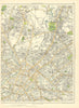 MANCHESTER Great Horrocks Cheetham Hill Cheetwood Smedley Newtown 1935 old map