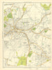 LANCS St Helens Sutton Oak Peasley Cross Ravenhead Parr Gerards Bridge 1935 map
