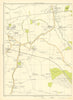 LANCS Twiss Green Culcheth Newchurch Rowe Risley Fowley Cm Glazebury 1935 map