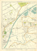 LANCS Higher Irlam Jenny Green Woodlands Carrington Flixton Davyhulme 1935 map