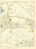 LANCASHIRE Urmston Ashton-on-Mersey Shawe town Crofts Bank Dumplington 1935 map
