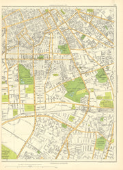 MANCHESTER Withington Ladybarn Chorlton Medlock Greenheys Rusholme 1935 map