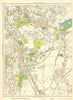 MANCHESTER Levenshulme Reddish Gorton Broom Lane End Burnage 1935 old map