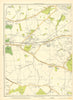 LANCASHIRE Huyton Quarry Roby Roscoe's Wood Old Colliery Prescot 1935 map