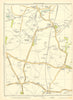 LANCS Marshall's Cross Sutton Leach Manor Clock Face Micklehead Green 1935 map