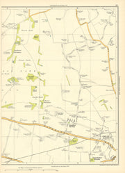 LANCASHIRE Lingley Green Great Sankey Greystone Heath South Park 1935 old map
