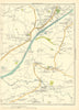 LANCASHIRE Cadishead Partington Hollins Green Warburton Heatley Heath 1935 map