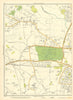 LANCASHIRE Sale Baguley Moorend Wythenshawe Manchester Northenden 1935 old map