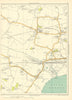 LANCASHIRE Hough Green Ditton Hale Bank Mersey Big Boar's Wood 1935 old map
