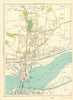 WIDNES Runcorn Woodend Westbank Appleton Farnworth 1935 old vintage map chart