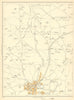 YORKSHIRE Silsden Draughton Moor Brunthwaite Cringles Addingham 1935 old map