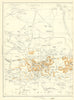 ILKLEY Middleton Moor Coppy Wood Green Grass Wood Ben Rhydding 1935 old map