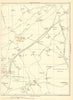YORKSHIRE Rigton Low Moor Dunkeswick Moor Dunkeswick Weeton Huby 1935 old map