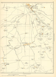 YORKSHIRE Spofforth Spring Wood Sicklinghall Limekiln Stockeld Park 1935 map