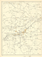 YORKS Cooling Stott Hill Moor Middleton Gill Ickornshaw New Road Side 1935 map