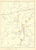 YORKSHIRE East Keswick Bardsey Rigton Carlston Hill Scarcroft 1935 old map