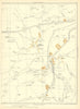 YORKSHIRE East Keswick Bardsey Rigton Carlston Hill Scarcroft 1935 old map