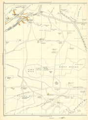 YORKSHIRE Beilby Wood;Collingham Lady Compton Spring Wattle Skye 1935 old map