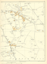 YORKSHIRE Boston Spa Bramham Bramham Moor Clifford Thorp Arch 1935 old map