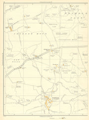 YORKSHIRE Thorner Moor Bramham Potterton Kiddal Wood Barwick-in-Elmet 1935 map