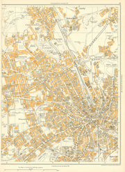 BRADFORD Princeville Lister Hills Frizinghall Manningham Girlington 1935 map