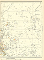 HEBDEN BRIDGE Pecket Well Chisley Luddenden Dean Gib Stack 1935 old map