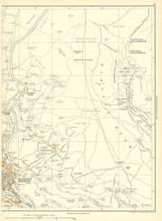 HEBDEN BRIDGE Pecket Well Chisley Luddenden Dean Gib Stack 1935 old map