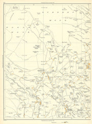 YORKSHIRE Ovenden Moor Warley Moor Wade Wood Mount Tabor Wainstalls 1935 map