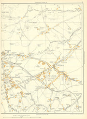 YORKSHIRE Birkenshaw Drighlinton Westgate Hill Oakwell Adwalton 1935 old map