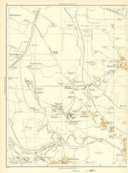 YORKSHIRE Great Preston Kippax Swillington Nova Scotia Mickleton 1935 old map